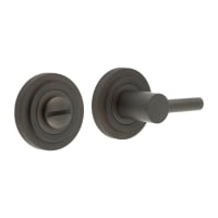 Burlington by Frelan Easy Turn & Release with Stepped Rose - 50mm Diameter - Dark Bronze