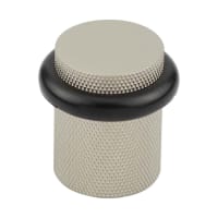 Burlington by Frelan Knurled Floor Door Stop - 40 x 38mm - Satin Nickel