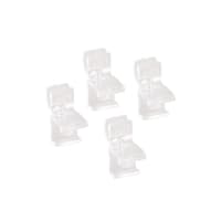 elfa Drawer Basket Tower - Wire Shelf Clips - Translucent - Pack of 4