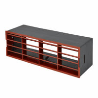 Manrose Flat Duct Air Brick with Adaptor - 204 x 60mm - Terracotta