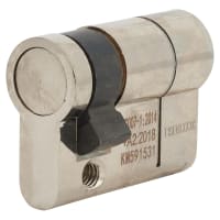 TSS TS007 1 Star 6 Pin 42mm Euro Single Cylinder - 32 + 10mm - Polished Chrome - Keyed to Differ