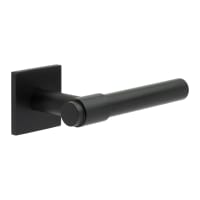 CRES by Frelan Black Sprung Fire Rated Door Handles on Square Rose - CR-103 Range