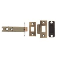 Atlantic Heavy Duty Tubular Latch - 100mm Case - 75mm Backset - Square - Antique Brass