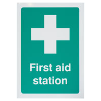 Altro First Aid Station Sign - 148 x 210mm - Rigid Plastic