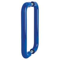 Hoppe AR602/300 Cobalt Blue Nylon D-Bar Door Pull Handles - Back to Back - 300mm c/c