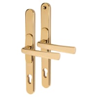 Gold Adjustable uPVC Multipoint Door Handles - 59-96mm c/c