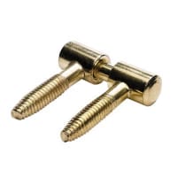 Mini Solid Brass Hinge - 19 x 15mm - Satin Brass - Pack of 5 pairs