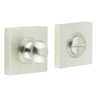 Burlington by Frelan Inner 1 Turn & Release with Square Plain Rose - 47 x 47mm - Satin Nickel