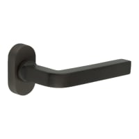 CRES by Frelan Dark Bronze uPVC Multipoint Door Handles on Oval Rose - CR-104 Range