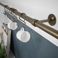 Rothley Kitchen Utensil Rail Kits - 19 x 600mm - Antique Brass