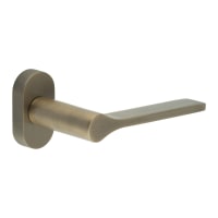 CRES by Frelan Antique Brass uPVC Multipoint Door Handles on Oval Rose - CR-105 Range