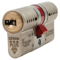 Ultion ALPS 3 Star PLUS Euro Double Cylinder - 30mm + 30mm - Satin Nickel/Brass - Keyed to Differ