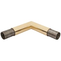 38mm Solid Brass 90° Mitred Elbow - Polished