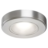 Sensio Zeta 2W LED Round Cabinet Downlight - 4000K Natural White - Stainless Steel