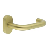 CRES by Frelan Satin Brass uPVC Multipoint Door Handles on Oval Rose - CR-106 Range