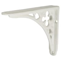 Olde Forge Clover Shelf Bracket - 125 x 100mm - White