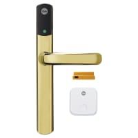 Yale Polished Brass Conexis L2 Electronic Multipoint Smart Lock Door Handles - SD-L2000-PB