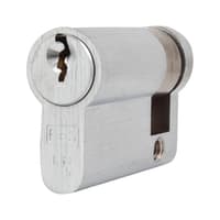 Eurospec 5 Pin 45mm Euro Single Cylinder - 35 + 10mm - Satin Chrome - Keyed Alike