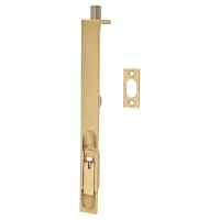 Jedo by Frelan Lever Action Flush Bolt - 200 x 20mm - Fire Rated - Square - PVD Brass