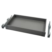 Blum MERIVOBOX BLUMOTION M Height Soft Close Drawer with Fronts - (H) 101 x (D) 450 x (W) 752mm - Orion Grey