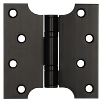 Jedo Parliament Hinge - 102 x 102 x 3mm - Matt Black - Pair