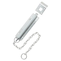 Garage Sprung Chain Bolt - 200mm Length - Zinc Plated