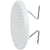 Clip Fit Round Vent - 156 x 13.5mm - 8900mm² Free Air Flow - White Plastic