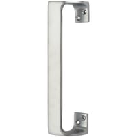 Touchpoint Satin Chrome Modern Offset Door Pull Handle - Screw Fix - 180mm Centres