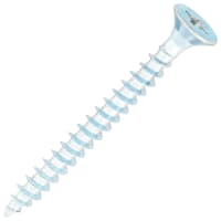 SiDAX General Purpose Pozi Countersunk Chipboard Wood Screws - 5.0 x 50mm - Zinc Plated - Pk of 200