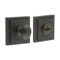 Burlington by Frelan Inner 1 Turn & Release with Square Stepped Rose - 47 x 47mm - Dark Bronze