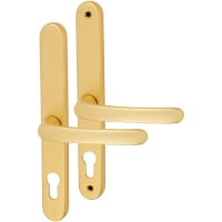 TSS uPVC Multipoint Door Handle - 215mm Bolt c/c - 68mm c/c - Gold