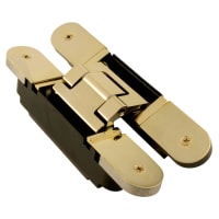Simonswerk Tectus TE340 3D FR Concealed Door Hinge - 160 x 28mm - Polished Brass - Pair