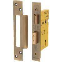 Altro Architectural Bolt Through 3 Lever Sashlock - 65mm Case - 44mm Backset - Square - Antique Brass