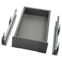 Blum MERIVOBOX BLUMOTION M Height Soft Close Drawer with Fronts - (H) 101 x (D) 450 x (W) 252mm - Orion Grey