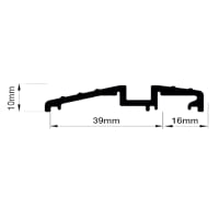Sealmaster Watershed Seal - 2100mm Length - THS Threshold - Inward/Outward Opening Doors - Silver