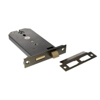 Atlantic Bolt Through Horizontal Bathroom Lock - 149mm Case - 127mm Backset - Urban Dark Bronze