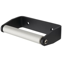 Locking Toilet Roll Holder - 12-21mm Panels - Black Fine Textured