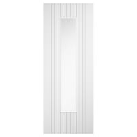 LPD Sydney 1 Light Clear Glazed Pre-Finished Semi-Solid Internal Door - 1981 x 762 x 35mm - White
