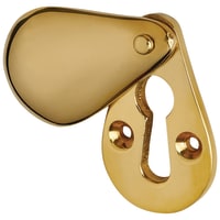 Plain Teardrop Escutcheon - 57 x 25mm - Keyhole - Brass