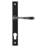 From The Anvil Black uPVC Slimline Multipoint Door Handles - 92mm c/c - Avon Range