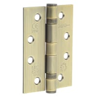 Jedo Ball Bearing Grade 11 Butt Fire Door Hinge - 102 x 76 x 2.7mm - Antique Brass - Pair