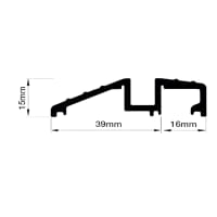 Sealmaster Watershed Seal - 2100mm Length - TJS Threshold - Inward/Outward Opening Doors - Silver