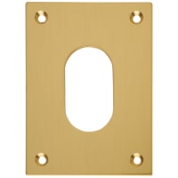 Souber Jumbo Escutcheon - 65.5 x 47.6mm - Oval - Polished Brass