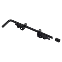 Light Duty Drop Down Garage Bolt - 300mm Length - Black