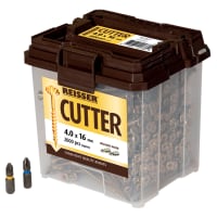 Reisser Cutter Pozi Countersunk Wood Screws Tub - 4 x 16mm - Yellow Zinc - Pack of 2000