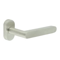 CRES by Frelan Satin Stainless Steel uPVC Multipoint Door Handles on Oval Rose - CR-101 Range