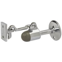 Horizontal Door Stop & Holder - 91 x 51mm - Polished Chrome
