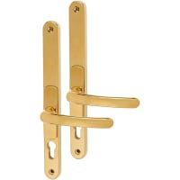 VERSA uPVC Adjustable Multipoint Door Handle - 260mm Bolt c/c - 62-95mm c/c - Polished Brass