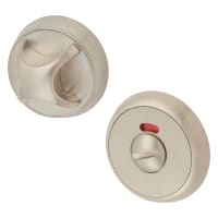Eclipse Anti-Ligature Bowling Ball Bathroom Turn & Release - 62mm Diameter - Satin Nickel