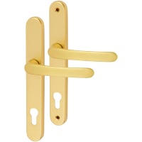 TSS uPVC Multipoint Door Handle - 210mm Bolt c/c - 92mm c/c - Gold